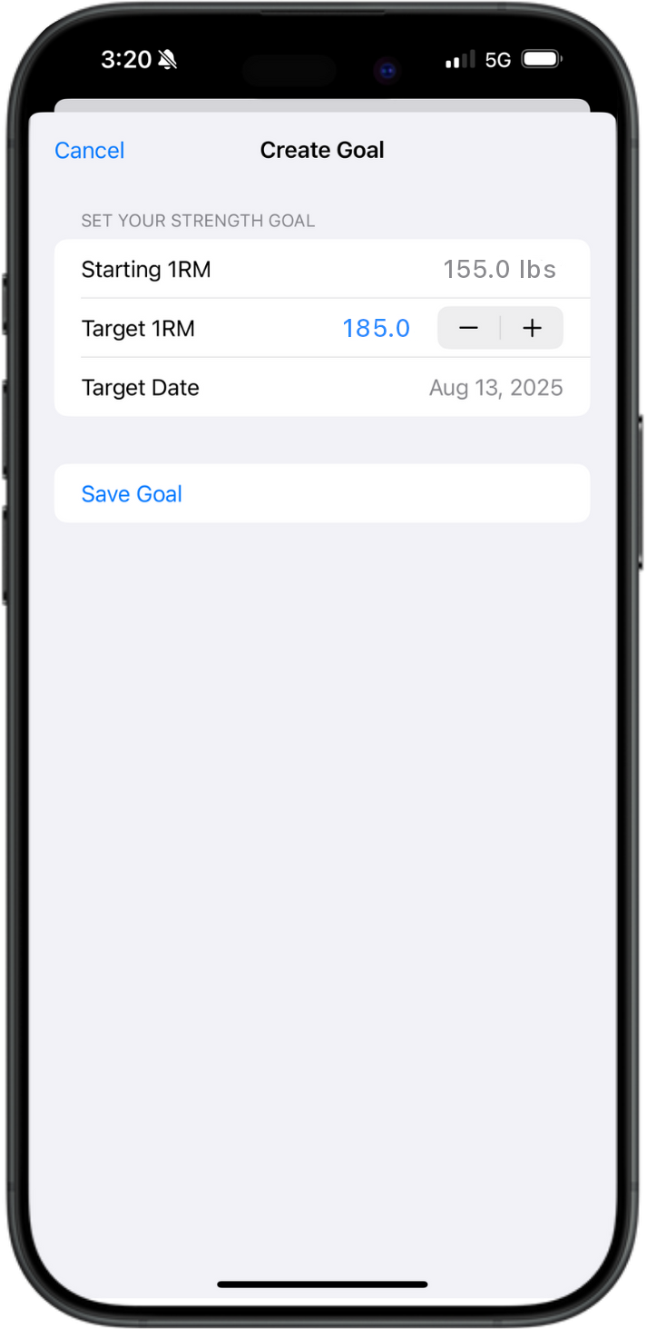 Workout Detail Screenshot